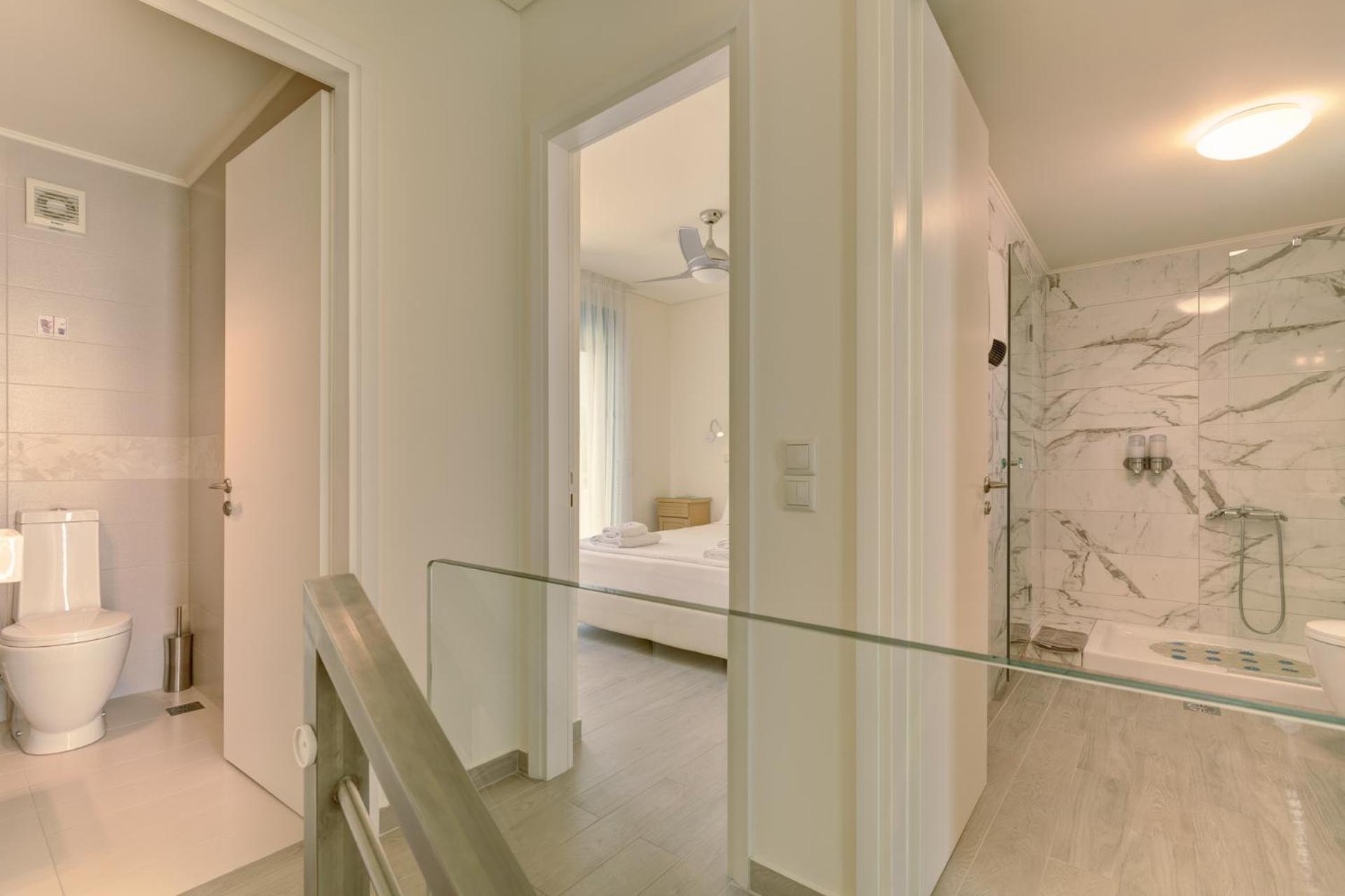 Ouzo Panoramic Houses 1, With Private Pool بلوماريوس الغرفة الصورة