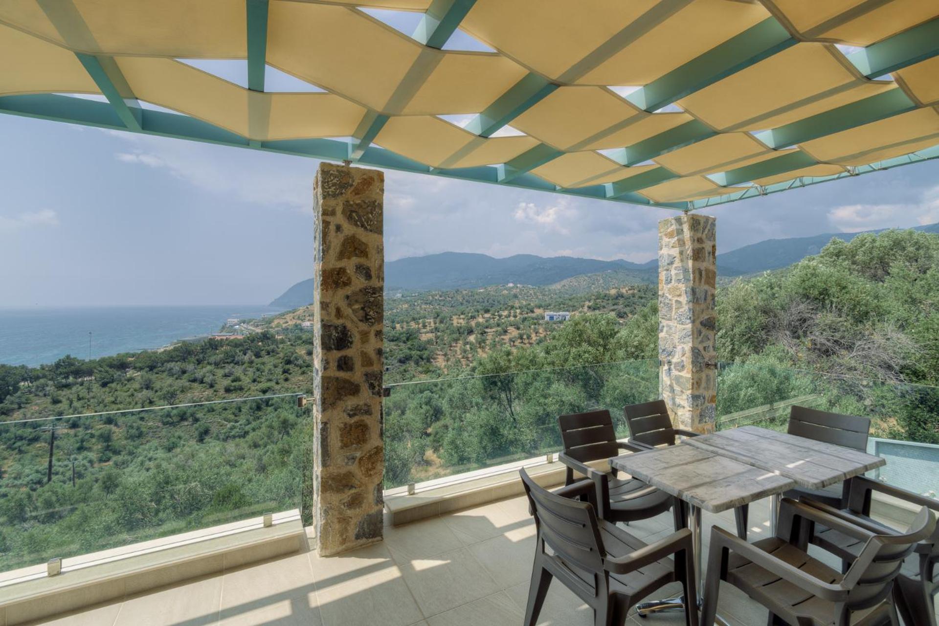 Ouzo Panoramic Houses 1, With Private Pool بلوماريوس المظهر الخارجي الصورة