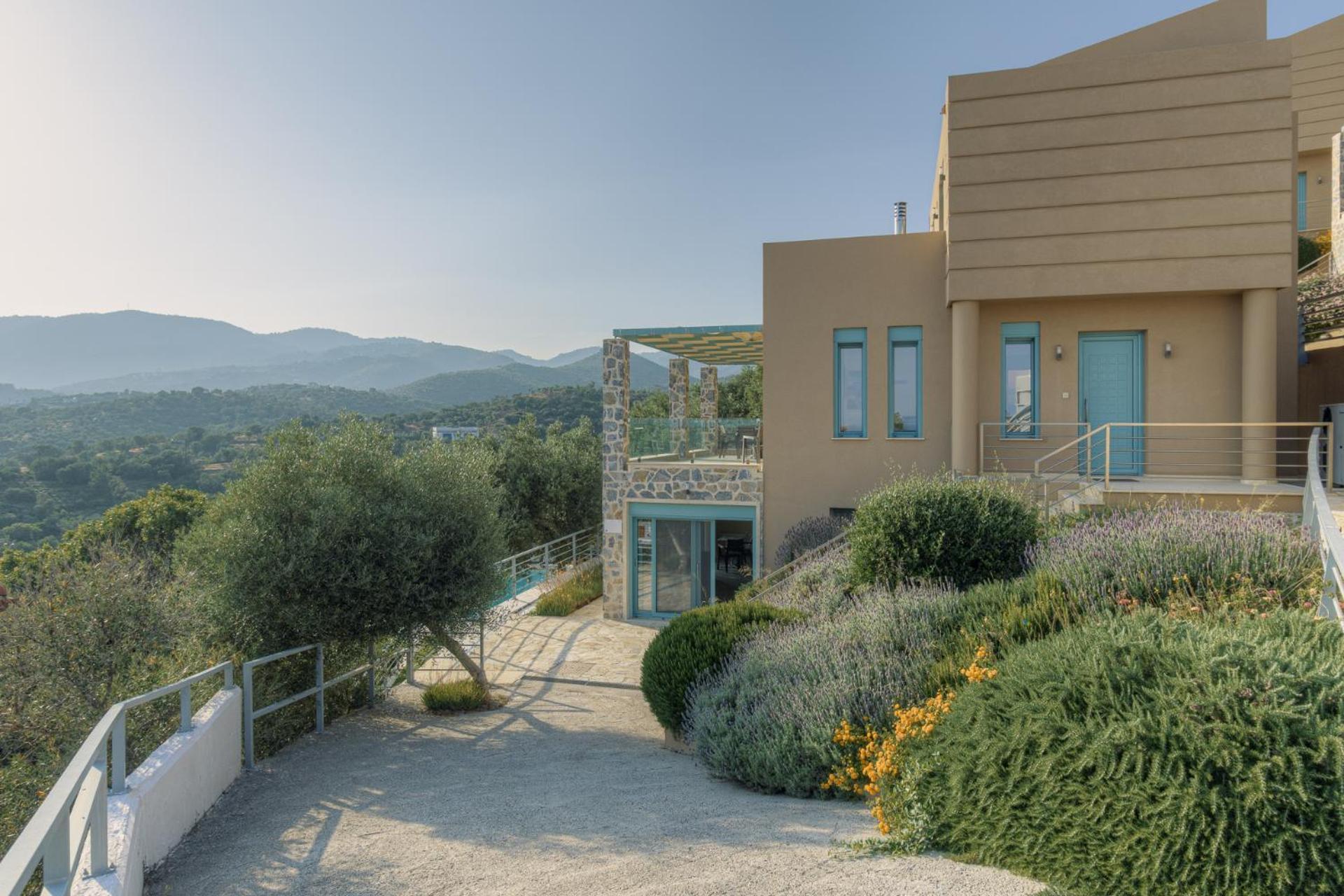 Ouzo Panoramic Houses 1, With Private Pool بلوماريوس المظهر الخارجي الصورة