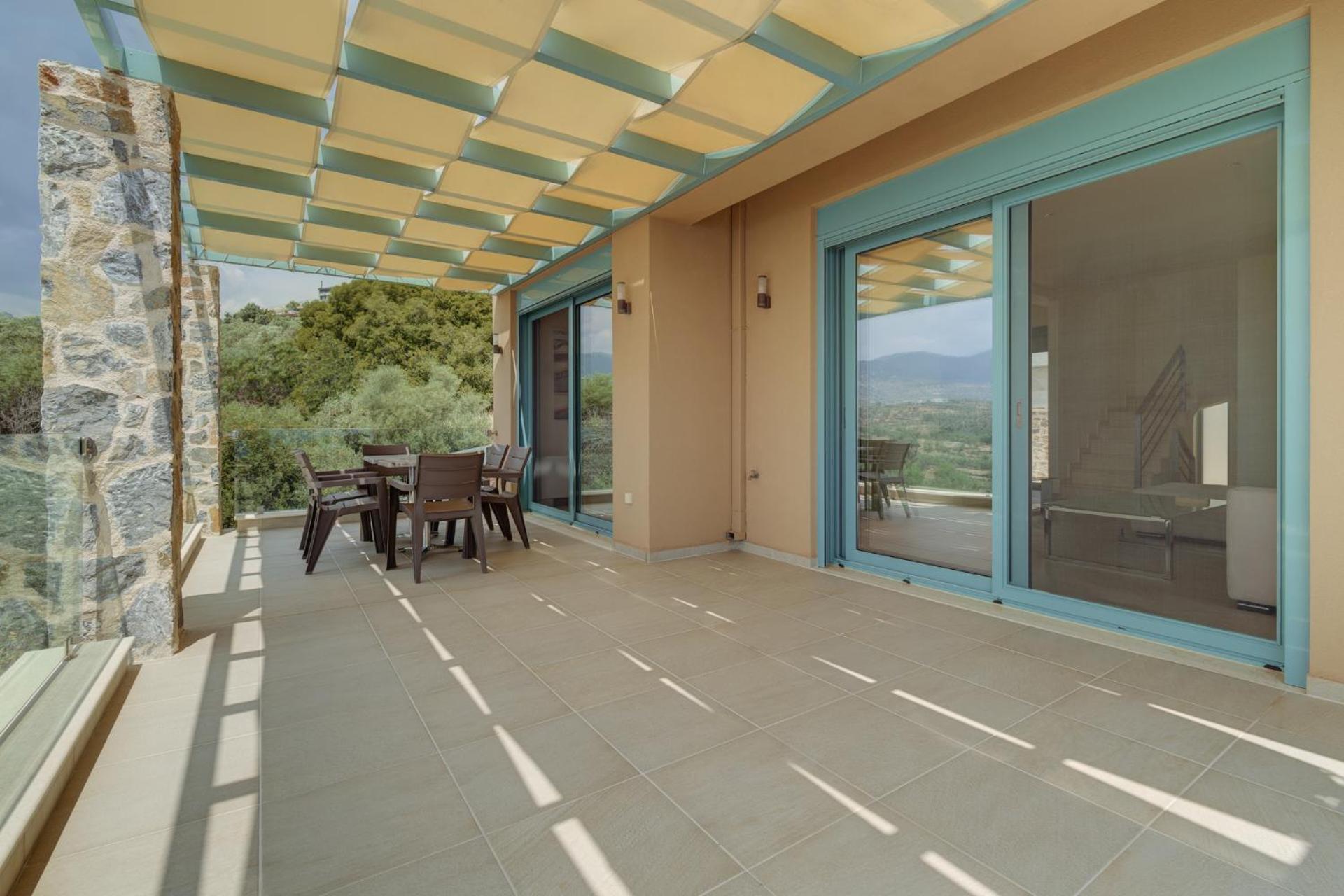 Ouzo Panoramic Houses 1, With Private Pool بلوماريوس الغرفة الصورة