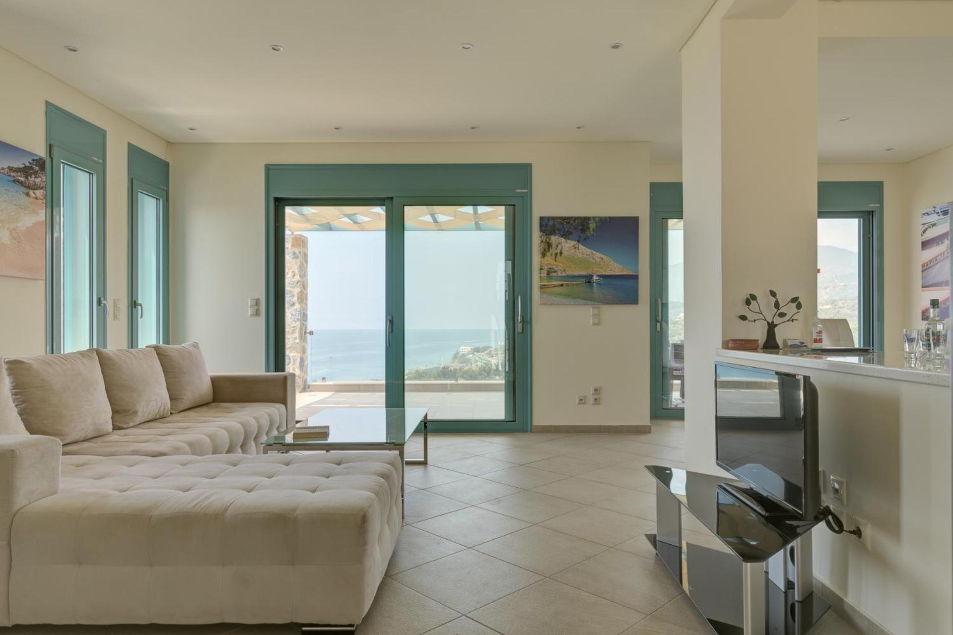 Ouzo Panoramic Houses 1, With Private Pool بلوماريوس الغرفة الصورة