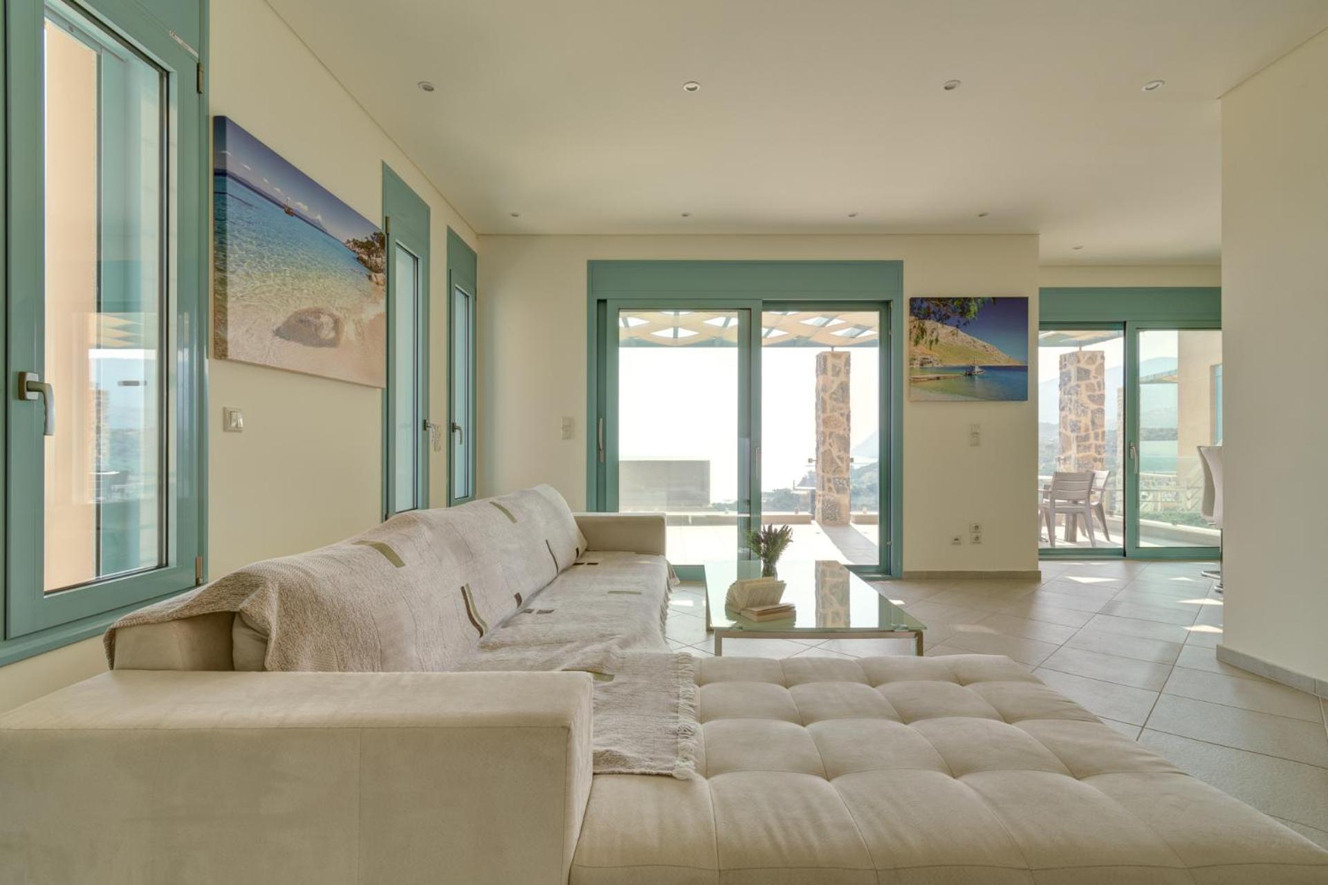 Ouzo Panoramic Houses 1, With Private Pool بلوماريوس الغرفة الصورة