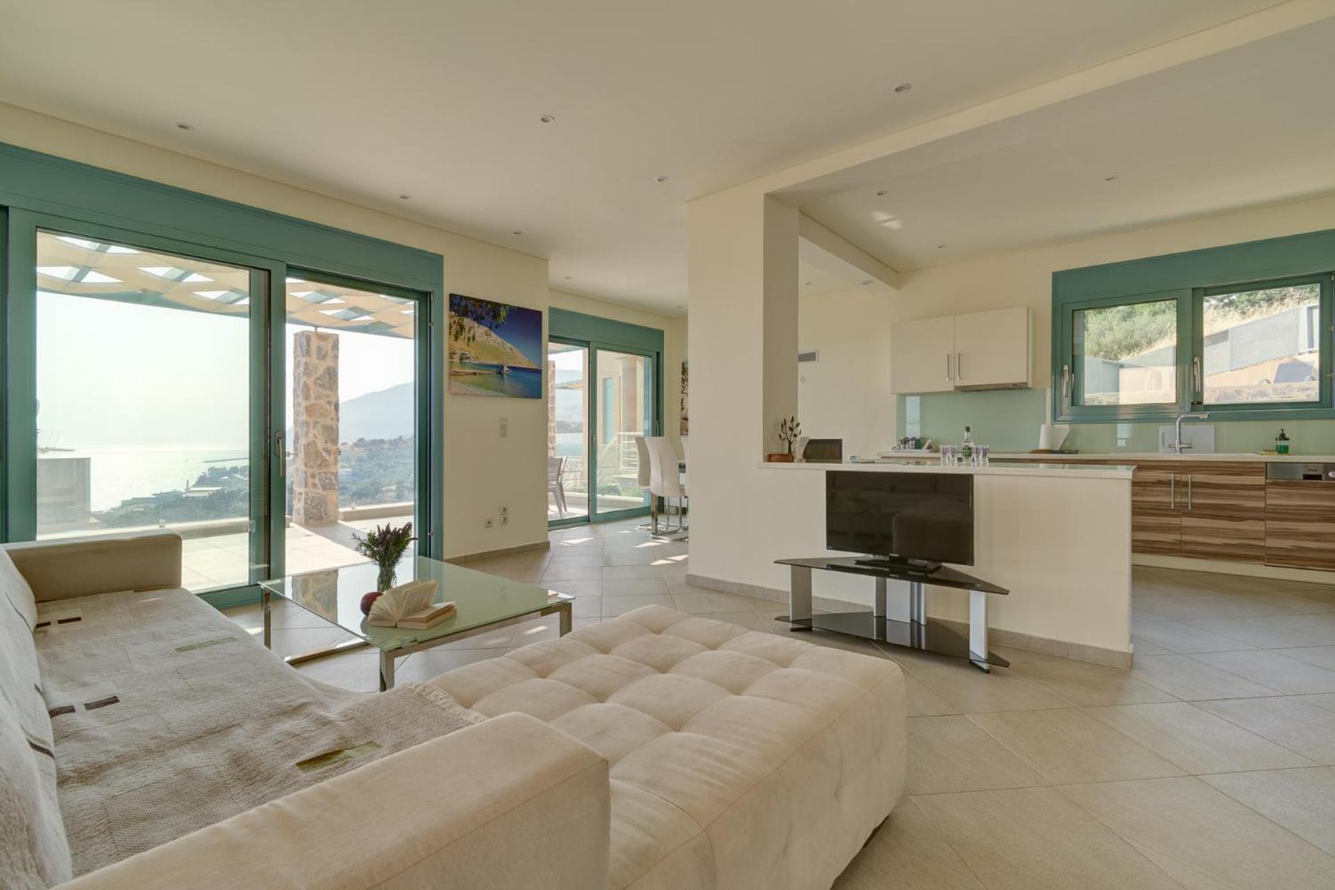 Ouzo Panoramic Houses 1, With Private Pool بلوماريوس الغرفة الصورة